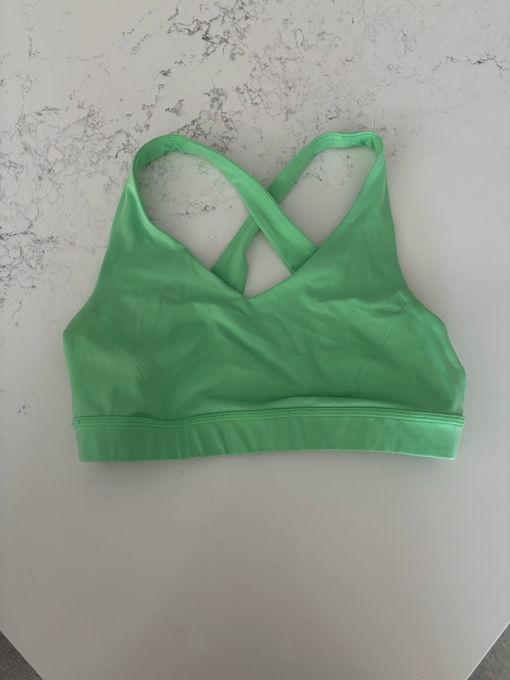 Scream Green Lululemon Crossback Sports Bra